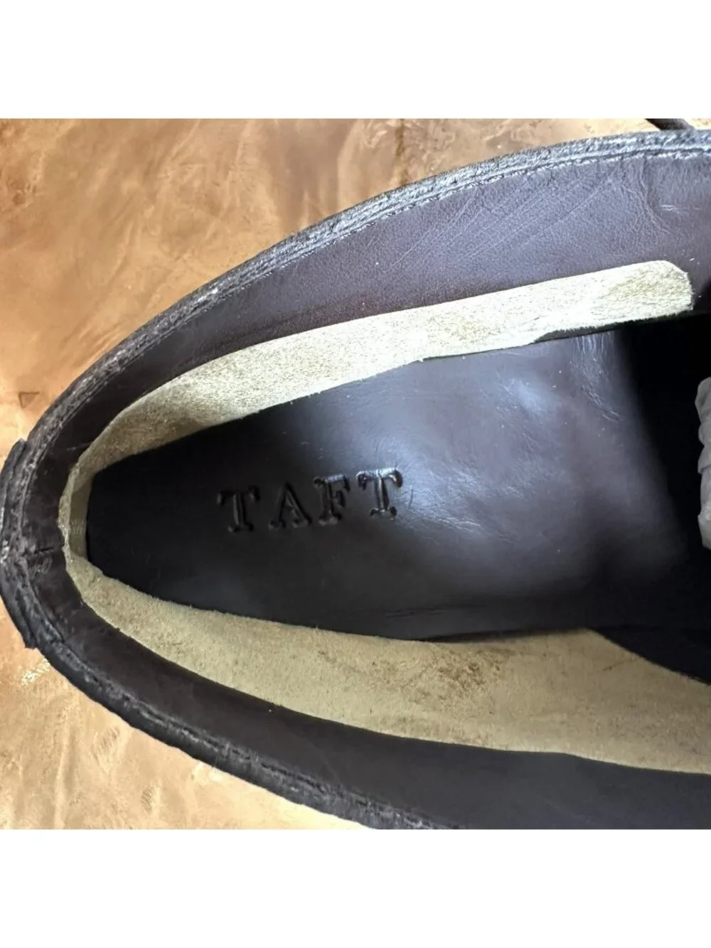 TAFT Pebbled Leather Chukka Desert Boots Brown Crepe Sole Handmade Men's 39